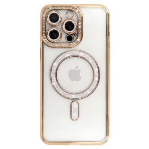 Bling Magsafe Case Apple iPhone 15 Złoty - 178117