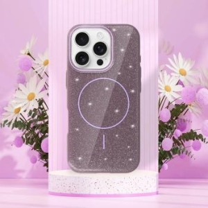 Magsafe Slim Shiny Case Apple iPhone 15 Fioletowy - 178251