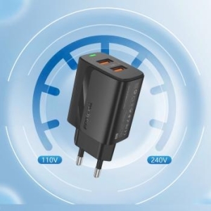 Ładowarka sieciowa 2xUSB Foneng EU63 12W + Kabel Micro USB Czarny - 178426