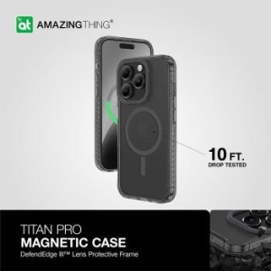 Markowy Armor Case Amazing Thing Titan Pro Magsafe Case 10FT Apple iPhone 15 Pro Czarny - 178455
