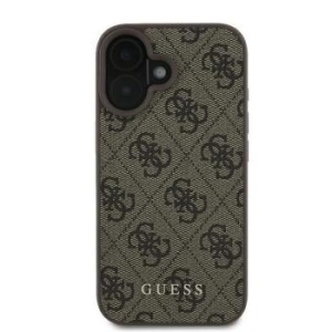 Markowy Hard Case Guess PU 4G Classic Apple iPhone 16 Plus Brązowy - 178535