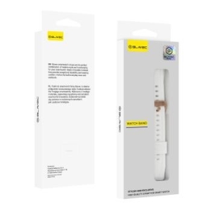 Pasek silikonowy Blavec W17 Amber 18mm Biały - 178839
