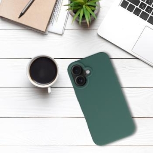 Silicone Case Premium Apple iPhone 16 Ciemny Zielony - 179421