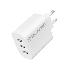 Ładowarka sieciowa 3xUSB Blavec BC3 3A Biały - 179470