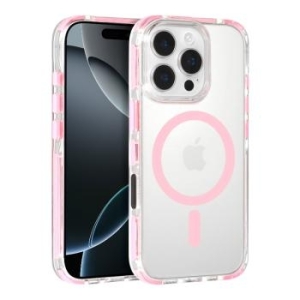Strap Clear Case Apple iPhone 16 Pro Max Różowy - 179727