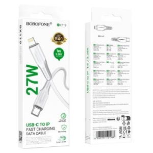 Kabel Typ C na Lightning Borofone BX119 New PD 27W 1m Biały - 180079