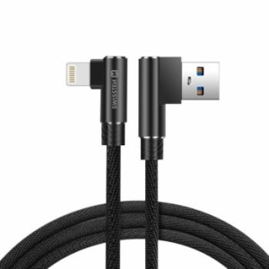 Kabel kątowy iPhone Lightning Swissten Arcade 1,2m Czarny - 180358
