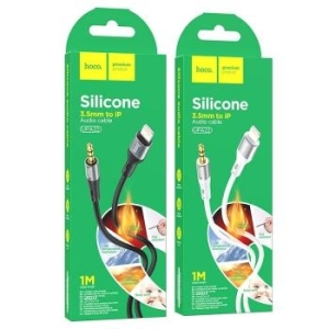 Kabel AUX Jack 3,5 mm do Lightning Hoco 1m UPA22 Biały - 180527