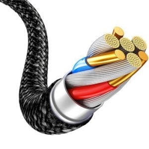 Kabel oplot Typ C na Lightning Blavec Candy oplot PD 20W 2,4A 2m Apple CarPlay Czarny - 180607