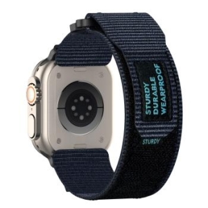 Pasek nylonowy Apple Watch 38/40/41 Wzór 4 Granatowy - 180664