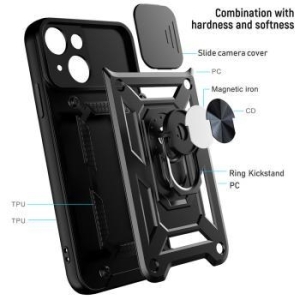Slide Camera Armor Case Samsung Galaxy S24 Czarny - 180690