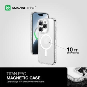 Markowy Armor Case Amazing Thing Titan Pro Magsafe Case 10FT Apple iPhone 15 Pro Przezroczysty - 180721