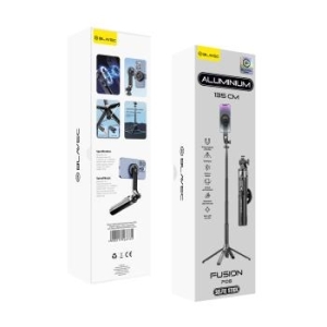 Uchwyt dp selfie Blavec Aluminium Fusion P06 Magsafe tripod + pilot + mocowanie 1,34 metra Czarny - 181183