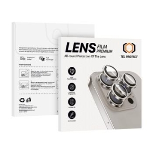 Szkło Hartowane na aparat Tel Protect 3D Lens Apple iPhone 14 / 14 Plus / 16e Czarny (obiektyw 2 sztuki) - 181310