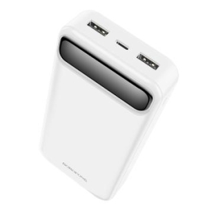 Power Bank 20000mAh 2xUSB Borofone BJ14A Freeway Biały - 181351