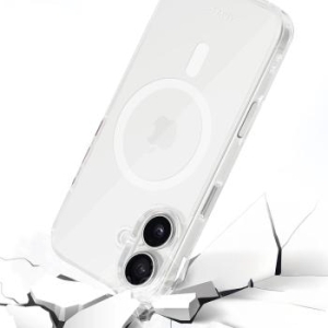 Markowy Silikon Liavec Glossy Magsafe Clear Case Apple iPhone 16 Biały - 181764
