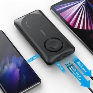 Powerbank 10000 mAh z ładowaniem indukcyjnym kompatybilny z MagSafe Veger PD QC3.0 3A 22,5W MagMulti Czarny - 181830