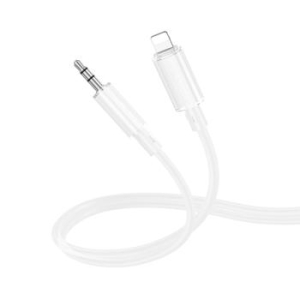Kabel AUX Lightning na jack 3,5mm Borofone BL21 Lemon 1m Biały - 182323