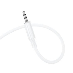 Kabel AUX Lightning na jack 3,5mm Borofone BL21 Lemon 1m Biały - 182324
