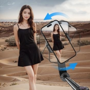 Uchwyt do Selfie Blavec Aluminium Fusion P-10 Gimbal tripod + pilot 1m Czarny - 182419