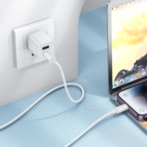 Kabel Typ C na Lightning Borofone BX112 Lemon PD 27W 1m Biały - 182614