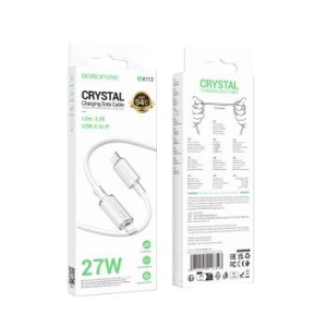 Kabel Typ C na Lightning Borofone BX112 Lemon PD 27W 1m Biały - 182615