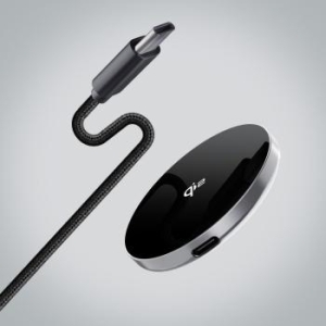 Ładowarka Indukcyjna Forcell F-Energy Smart Charge USB C Qi2 15W zgodna z MagSafe z odpinanym kablem 1,5m Srebrny - 182657