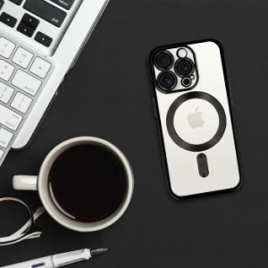 Metallic Magsafe Case Apple iPhone 16 Czarny - 183475