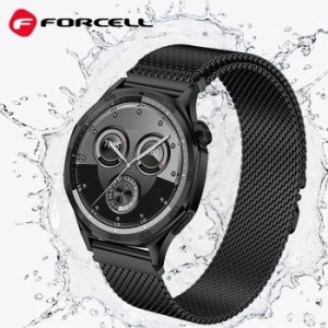 Pasek magnetyczny stal 20 mm Samsung Galaxy Watch Forcell F-Design FS10 Czarny - 183780