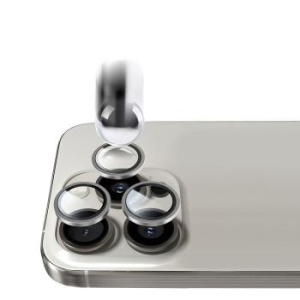 Szkło Hartowane na aparat Tel Protect Titanium Lens AR Apple iPhone 14 / 14 Plus / 16e Przezroczysty (obiektyw 2 sztuki) - 196605