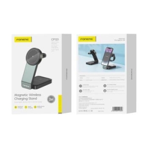 Uchwyt biurkowy 3 w 1 z ładowaniem indukcyjnym Foneng CP123 Czarny - 208573