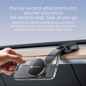 Uchwyt do szyby / deski magnetyczny zgodny z MagSafe Forcell F-Grip MagFlex Czarny - 184126