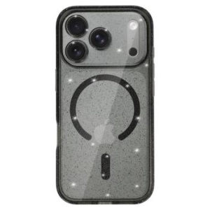 Glitter Magsafe Case Apple iPhone 17 Pro Max Czarny Clear - 184275
