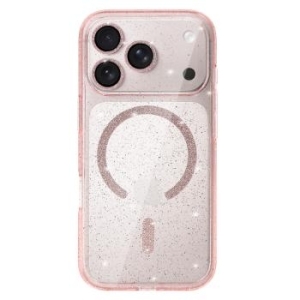 Glitter Magsafe Case Apple iPhone 17 Pro Max Różowy Clear - 184312