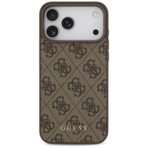 Markowy Hard Case Guess PU 4G Classic Apple iPhone 17 Pro Max Brązowy - 184341