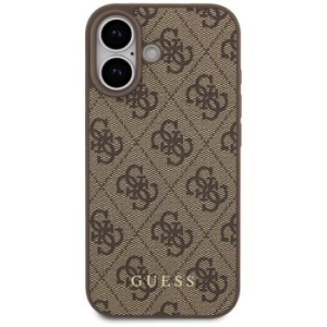 Markowy Hard Case Guess PU 4G Classic Apple iPhone 17 Brązowy - 184345