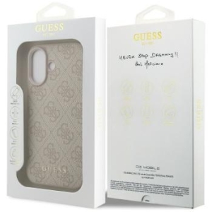Markowy Hard Case Guess PU 4G Classic Apple iPhone 17 Różowy - 184351