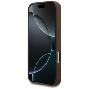 Markowy Hard Case Guess PU 4G Classic Apple iPhone 17 Pro Brązowy - 184354