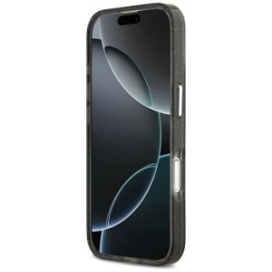 Markowy Hard Case Karl Lagerfeld IML Glitter K&C Heads Logo Apple iPhone 17 Czarny - 192235