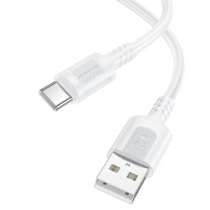 Kabel USB na Typ C Borofone BX111 Feliz 3A 1m Biały - 184780
