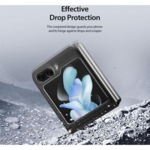 Markowy Silikon Dux Ducis Bril Samsung Galaxy Z Flip 5 5G Czarny - 184814