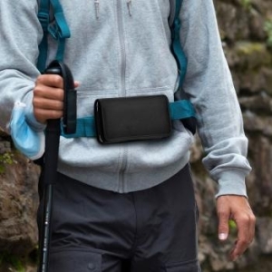 Kabura pozioma do paska OXFORD Model 3 do iPhone 11 / Samsung A10 / A41 / A50 / A51 / Huawei P30 Lite Czarny - 192277
