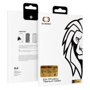 Szkło Hartowane 5D 10X Privacy Titanium Apple iPhone 17 Pro Max - 192317