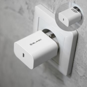 Ładowarka sieciowa Typ C Blavec BC-7 GaN4 PD QC 45W 3A Biały - 207086