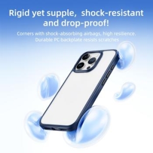 Markowy Armor Case Rock Guard Series Apple iPhone 16 Pro Max Przezroczysty/Szare - 192481