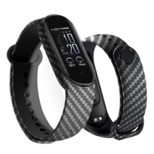 Pasek Silikonowy Xiaomi Mi Band 5/6 Carbon Czarny - 192549