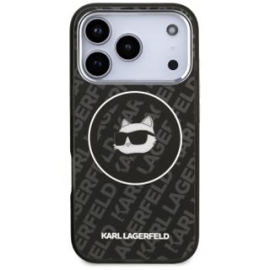 Markowy Hard Case Karl Lagerfeld IML Choupette Head Logo Apple iPhone 17 Pro Max Czarny - 192657