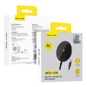 Ładowarka Indukcyjna magnetyczna Magsafe Blavec BQI-03 Qi2 15W Czarny - 192699