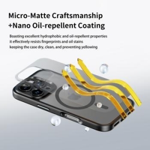 Markowy Armor Case Rock Guard Touch Matte Series Magnetic Apple iPhone 16 Pro Niebieskie - 192802