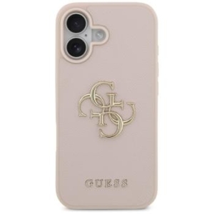 Markowy Hard Case Guess Grained Big 4G & Classic Logo Apple iPhone 17 Różowy - 192812
